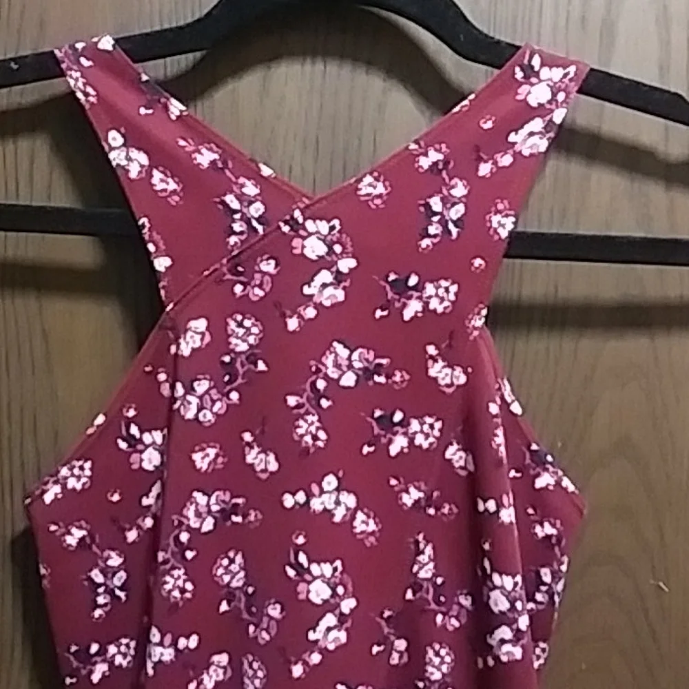 Abercrombie kids floral halter dress